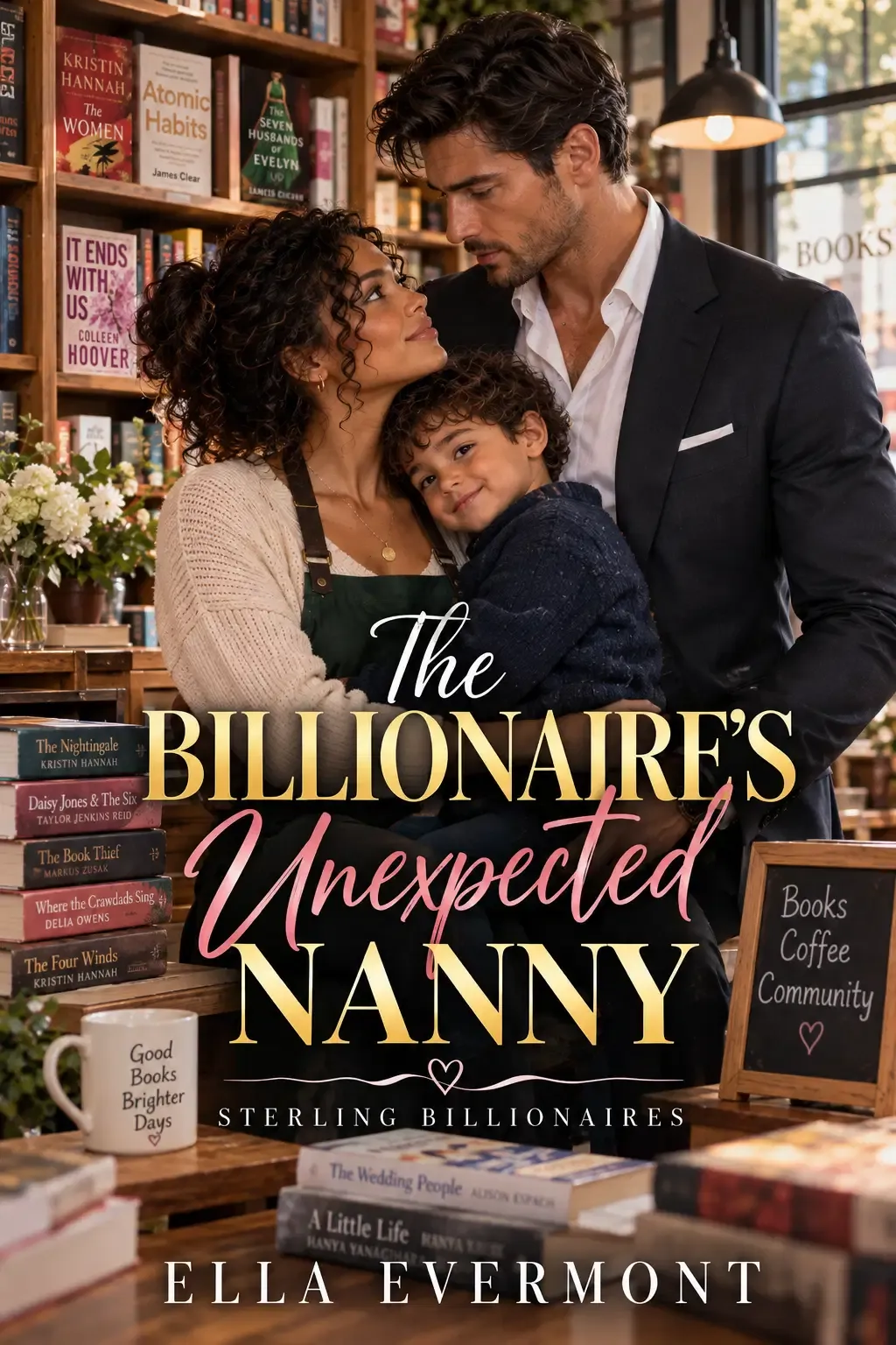 The Billionaire's Unexpected Nanny by Ella Evermont, book cover